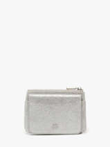 Portemonnee Leder Mila louise Zilver vintage 3853X